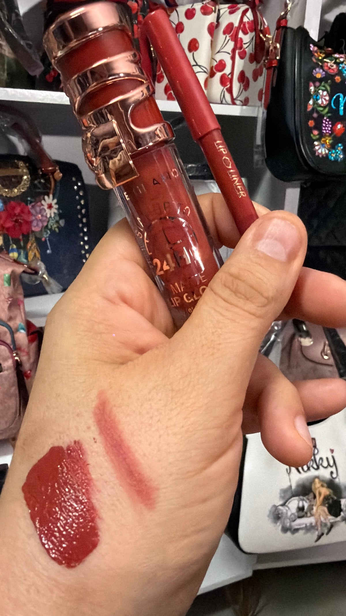 Meike Glamour lipgloss& lipliner