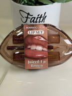 Romantic colors lip set juiced up brown