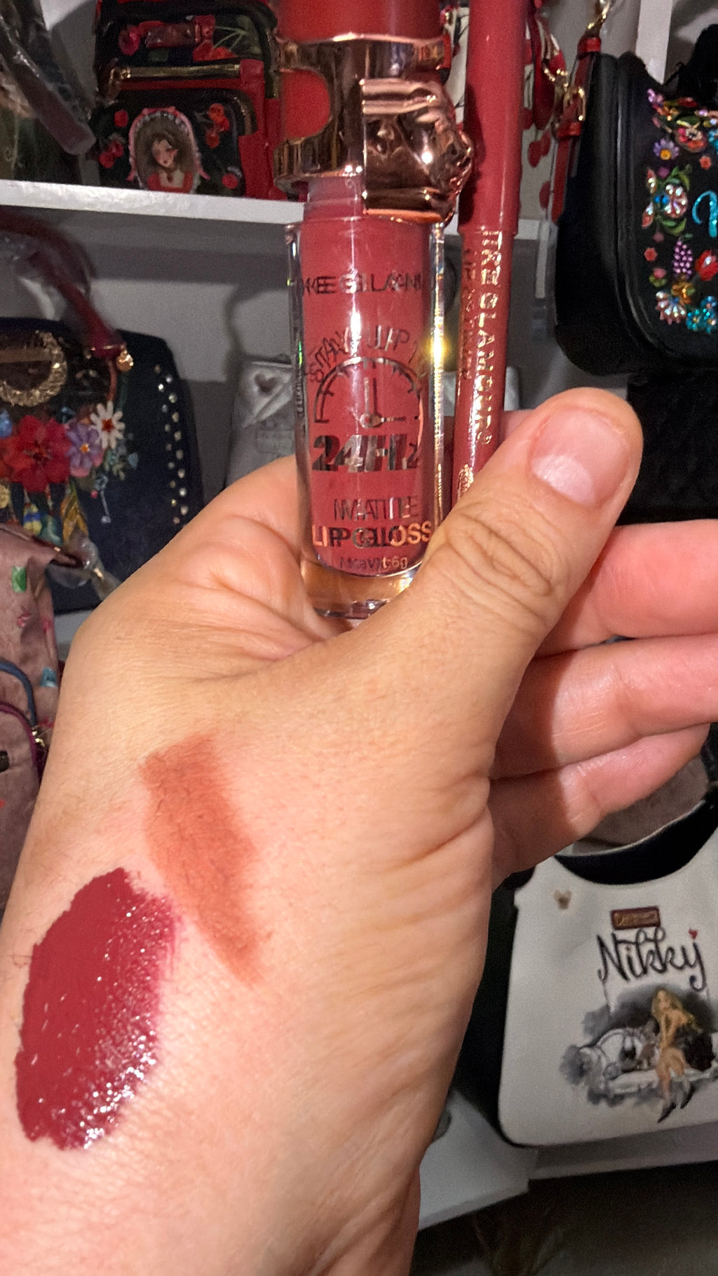 Meike Glamour lipgloss& lipliner