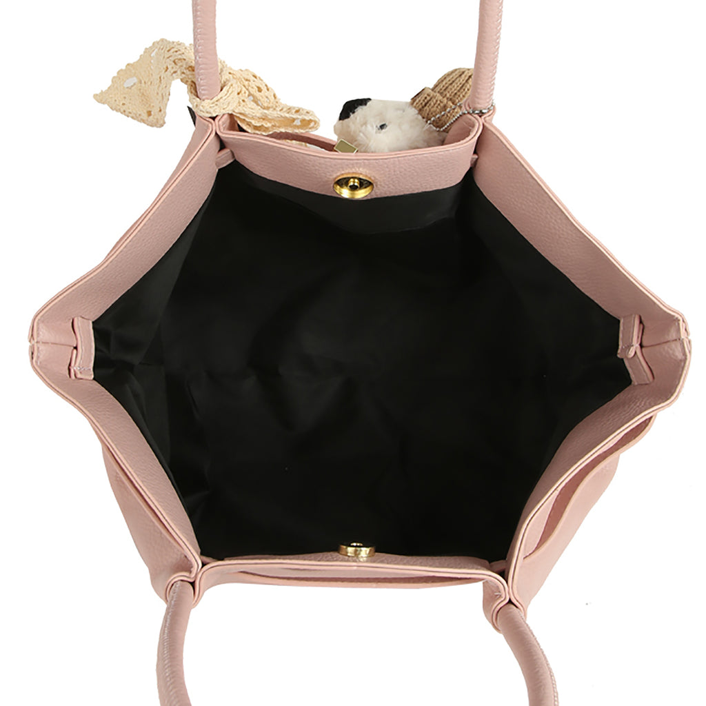 Lace Bow Bag Charm Top Handle Tote Bag