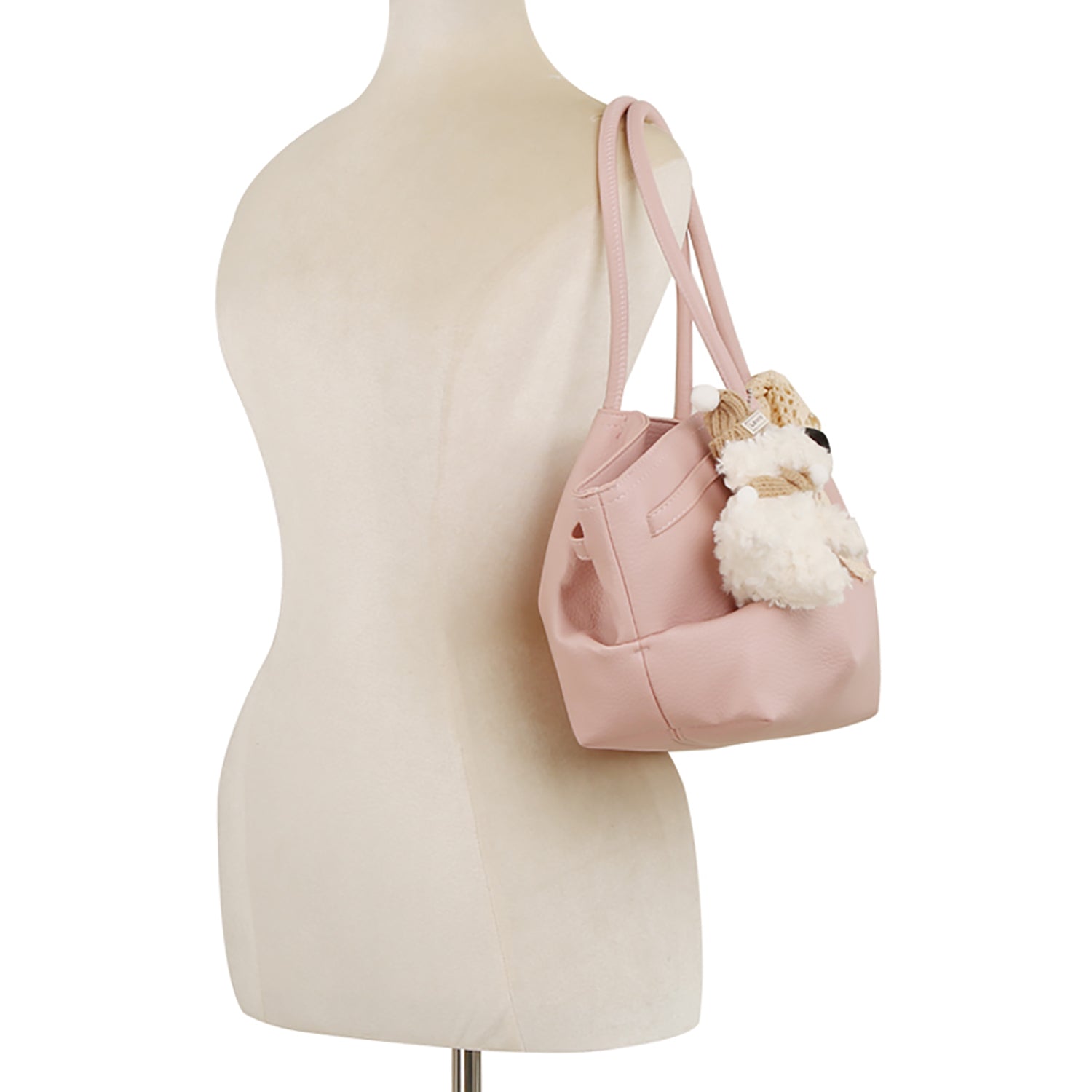 Lace Bow Bag Charm Top Handle Tote Bag