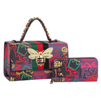 Graffiti Queen Bee Stripe 2-in-1 Boxy Satchel   pre-order