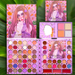 KEVIN & COCO FLOWERS AND MUSHROOM EARRINGS 69 COLOR EYESHADOW AND FACE PALETTE