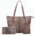 fashion 3pc Leopard tote bag