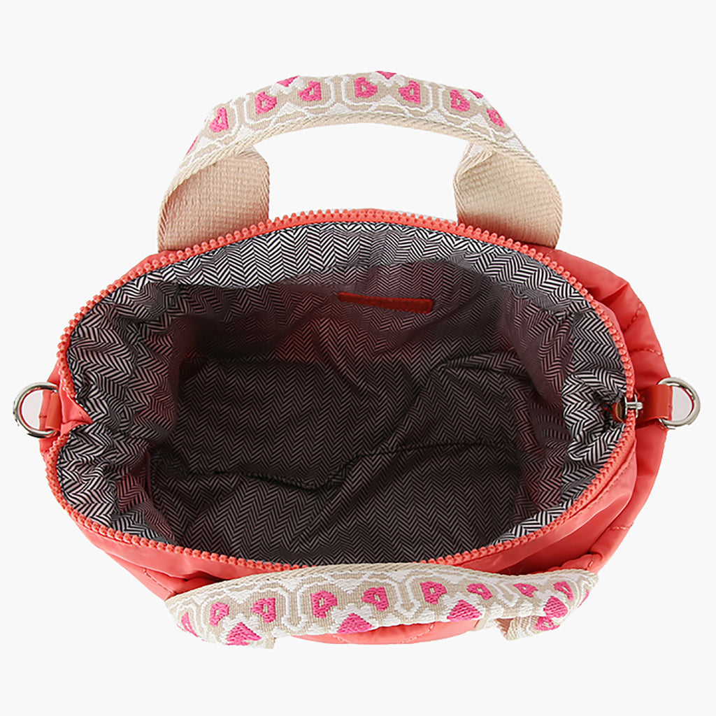 Fashion Quilted Nylon Top Handle Satchel bag