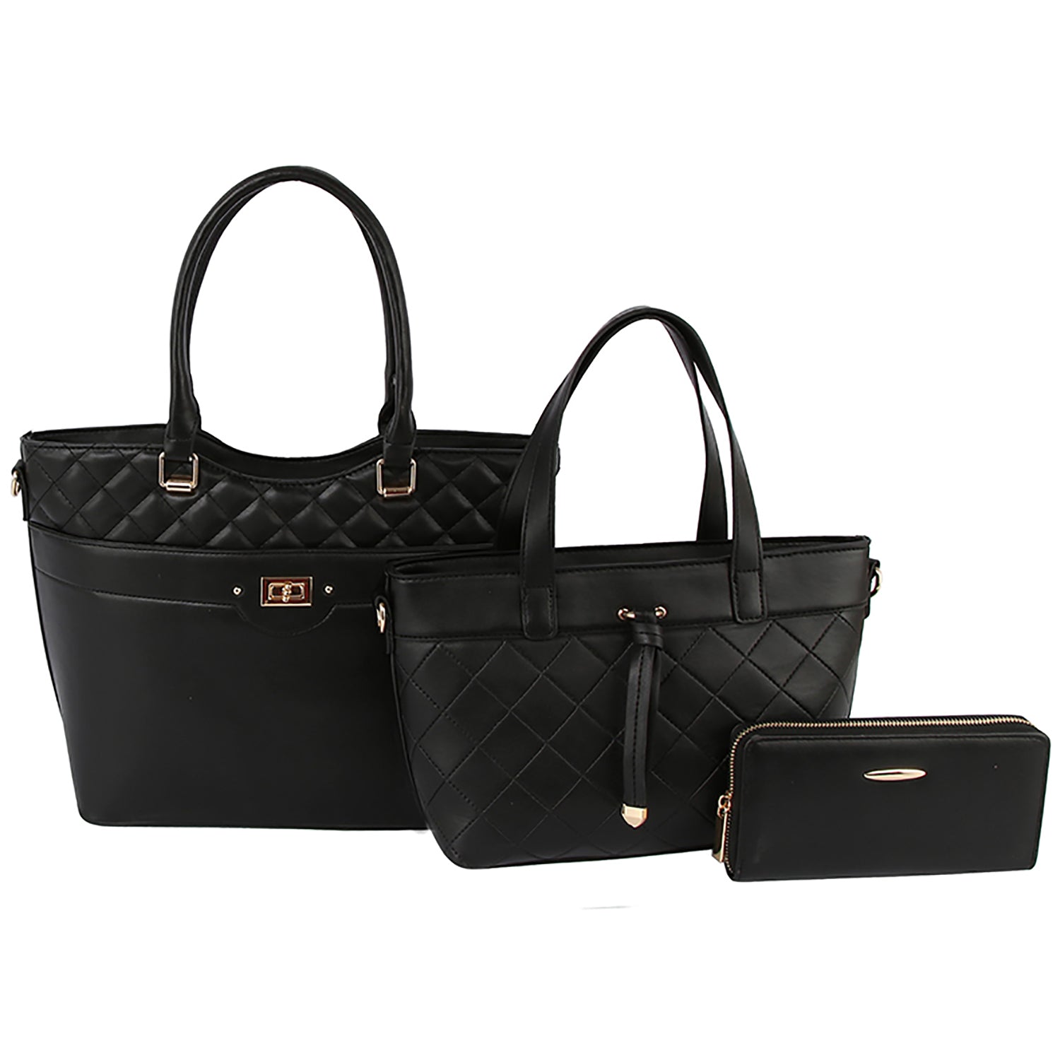 Quilted 3-in-1 Satchel Set