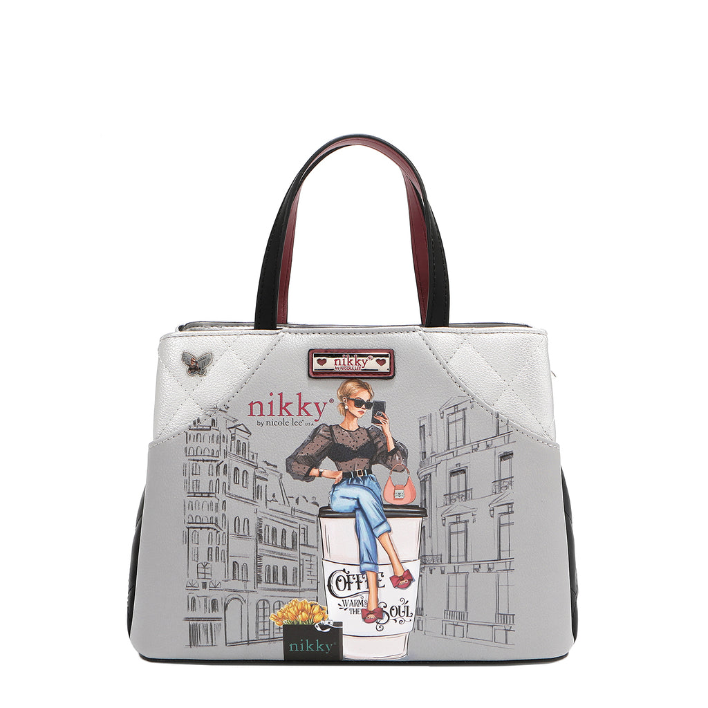 Nicole Lee URBAN COFFEE DREAM SATCHEL BAG by Nikky