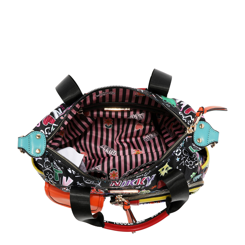 Nicole Lee JUST FOR FUN SATCHEL BAG