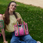 Nicole lee Nikky Rainbow See Thru 2-in-1 Satchel Faux leather