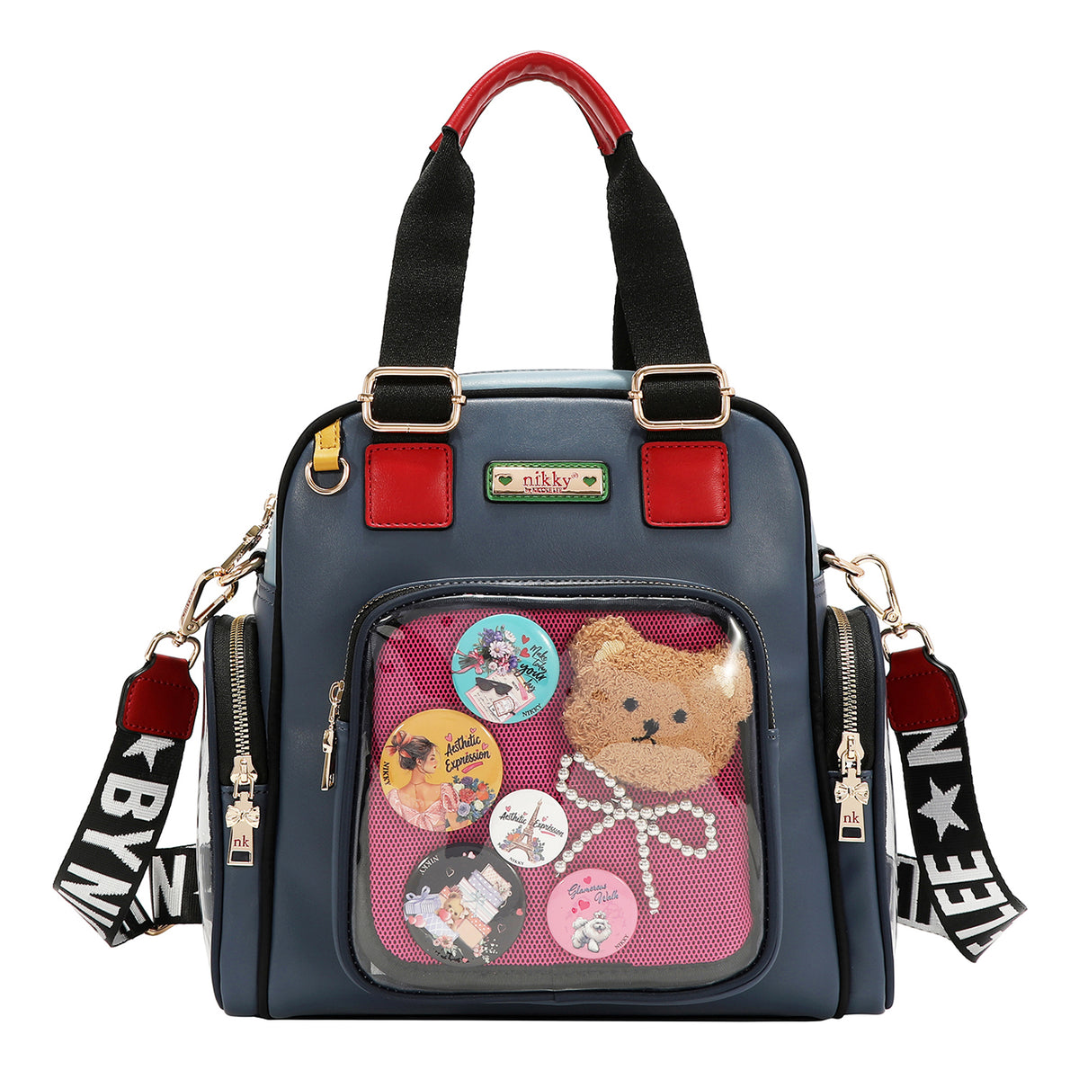 Nicole Lee Front Pocket Satchel Bag