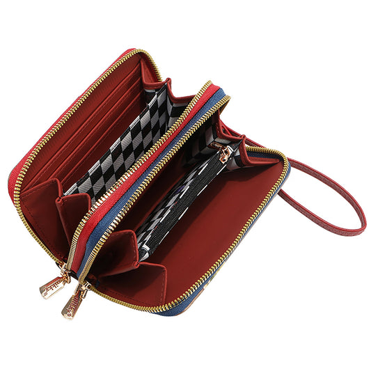 NIKKY MEDIUM DOUBLE ZIPPER WALLET BY NICOLE LEE