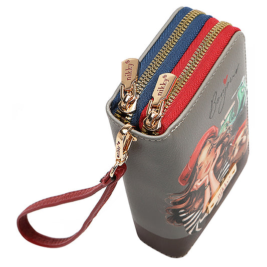 NIKKY MEDIUM DOUBLE ZIPPER WALLET BY NICOLE LEE
