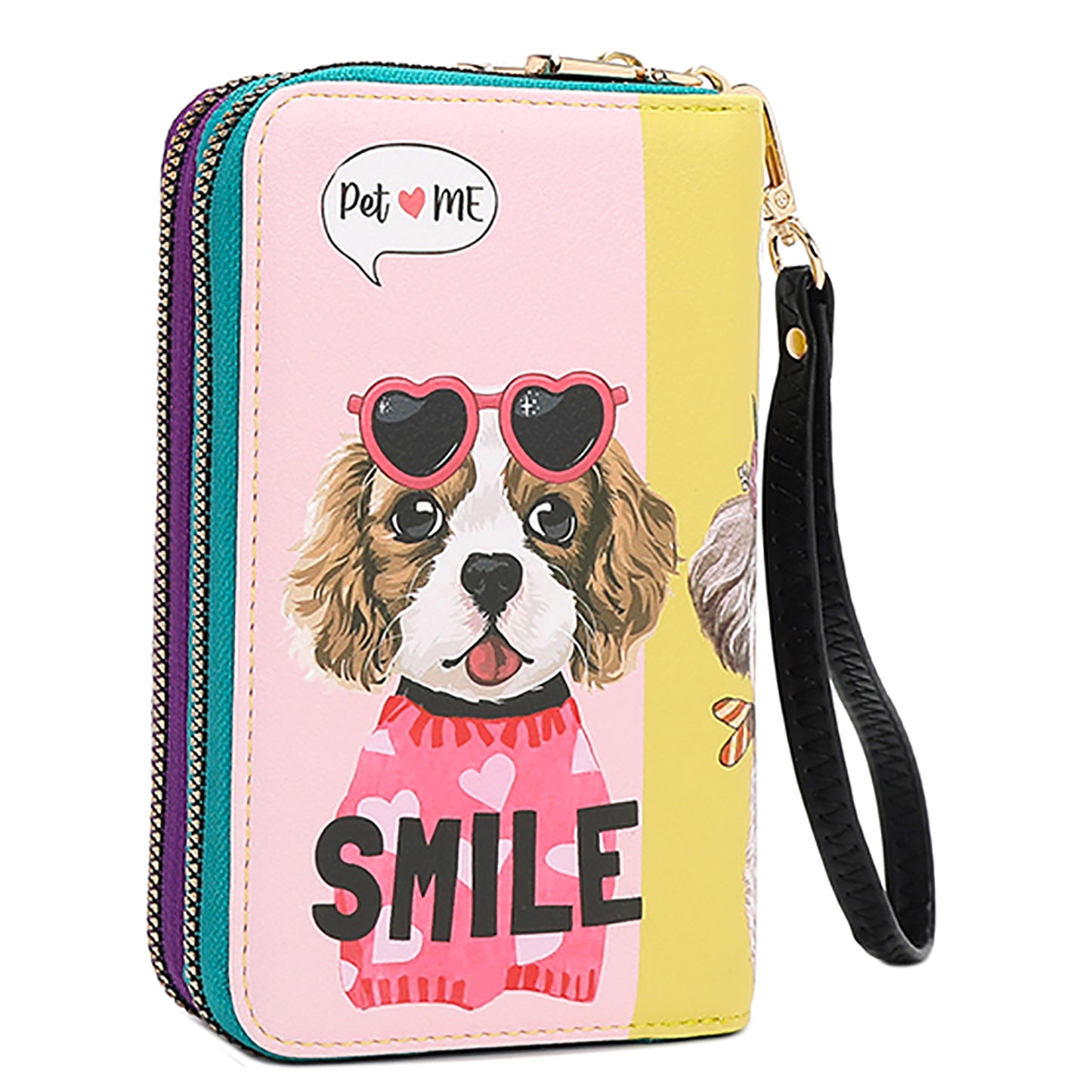 NIKKY MEDIUM DOUBLE ZIPPER WALLET BY NICOLE LEE