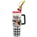 Nicole Lee 40oz HANDLED TUMBLER WITH  STRAW (pre-order)