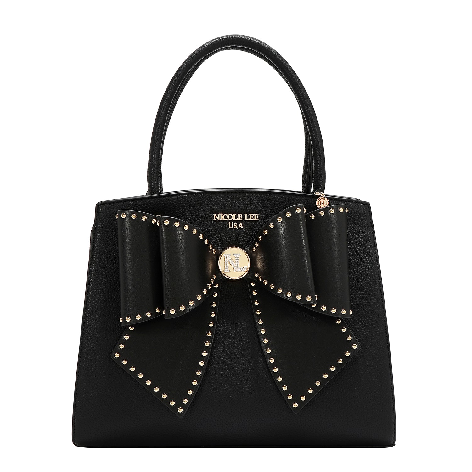 Nicole Lee Studded Bow Top Handle Satchel PRE-ORDER