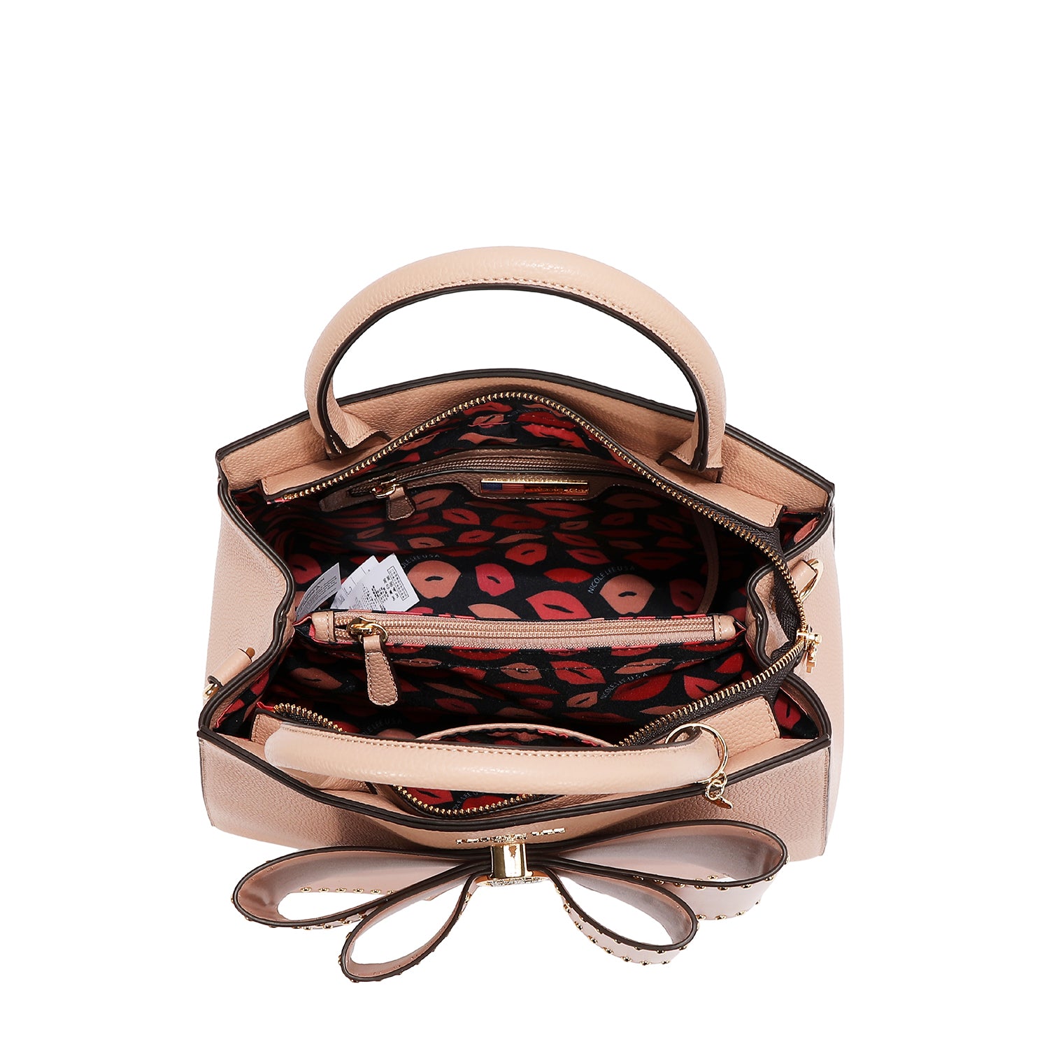 Nicole Lee Studded Bow Top Handle Satchel PRE-ORDER