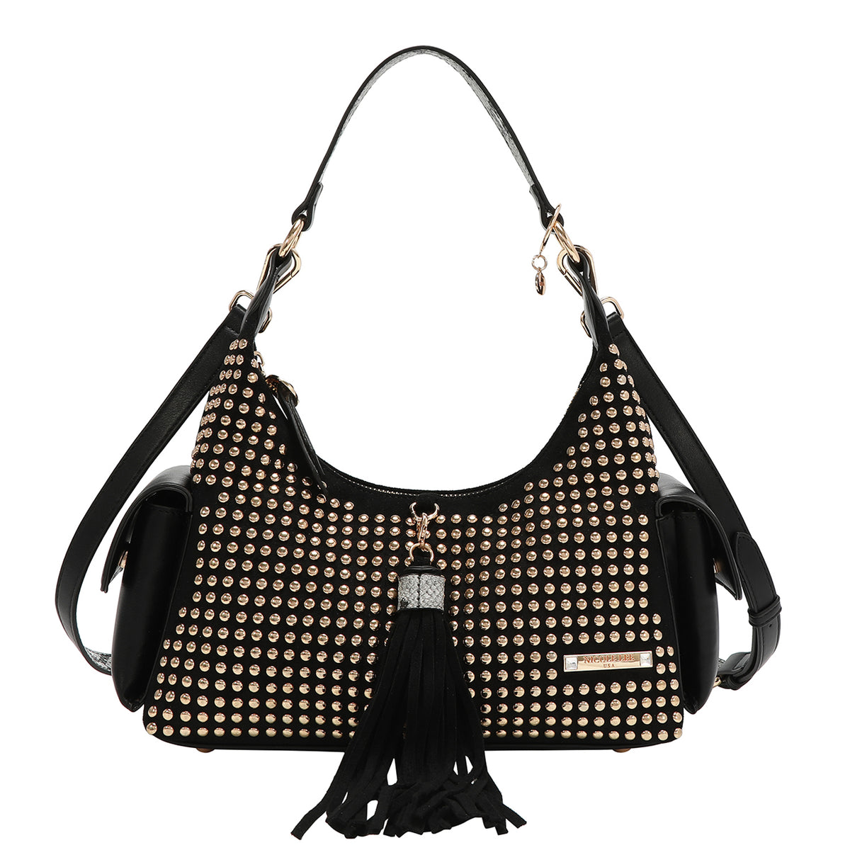 Nicole Lee STUDDED GLAM SHOULDER BAG