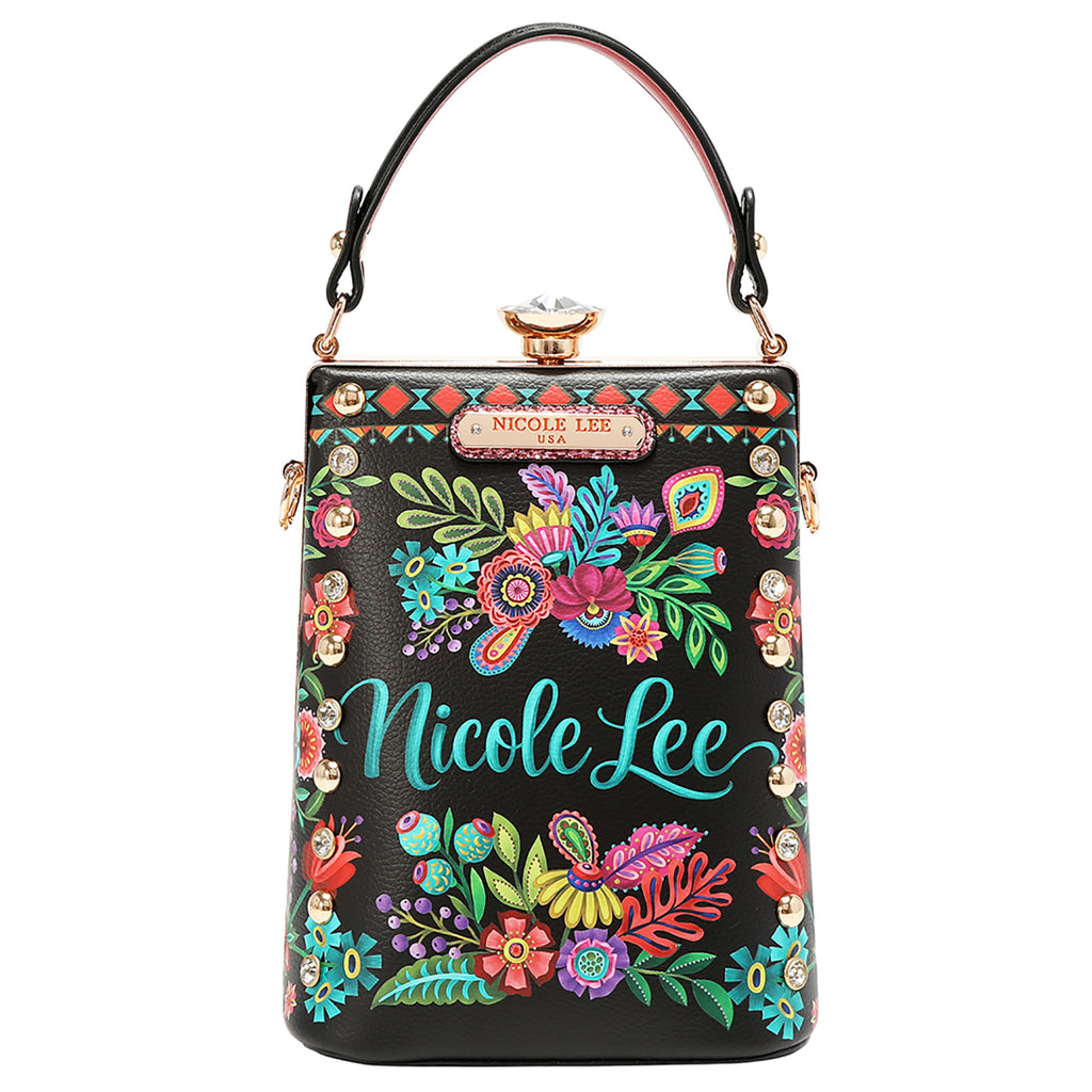 Nicole Lee KEEP DREAMING DIAMOND STONE CLUTCH