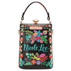 Nicole Lee KEEP DREAMING DIAMOND STONE CLUTCH