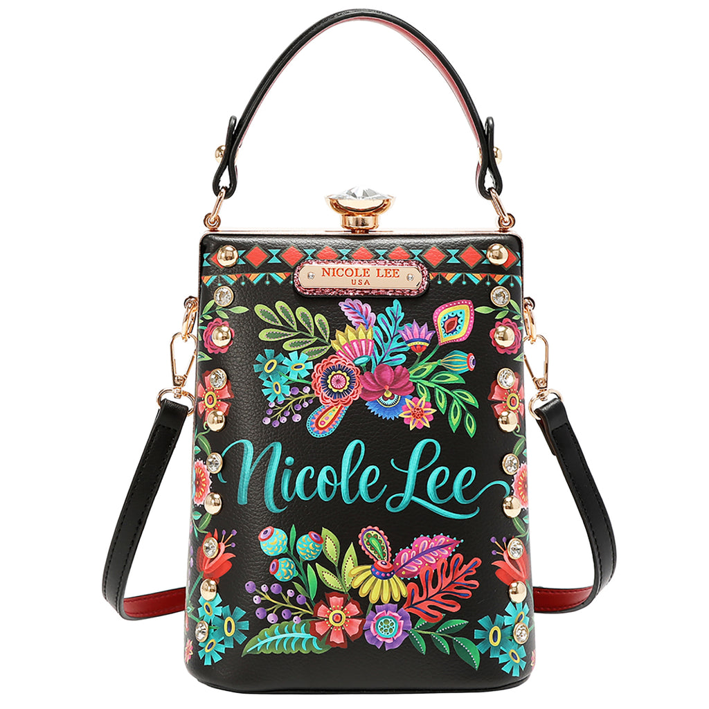 Nicole Lee KEEP DREAMING DIAMOND STONE CLUTCH