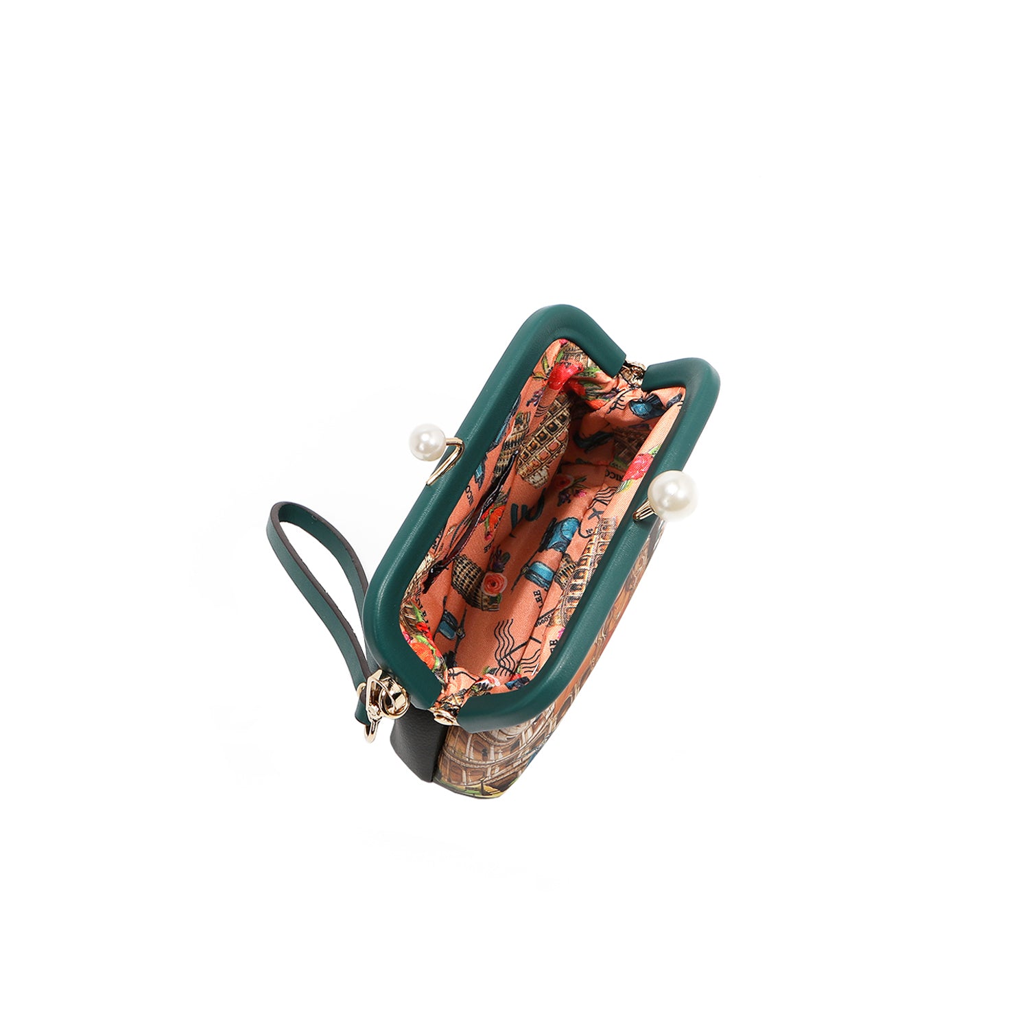 Nicole Lee Kiss Lock Clutch Wristlet