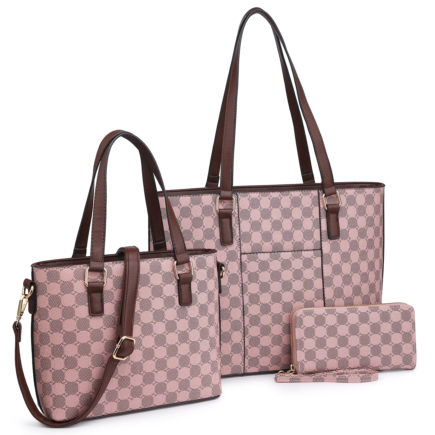 Fashion Monogram 3-in-1 Shopper Set