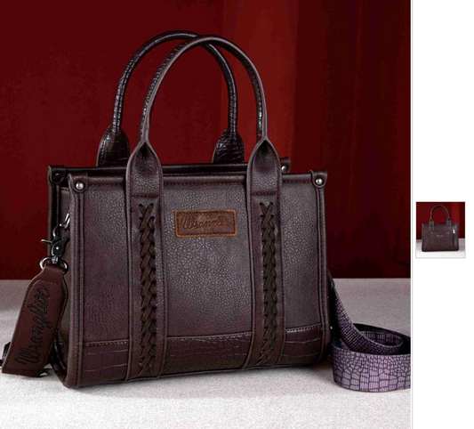 Wrangler Croc Print Concealed Carry Tote/Crossbody