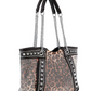 Chain and Rhinestone Studded Tote