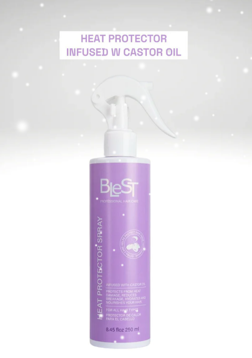Blest Heat Protector With Castor Oil Spray