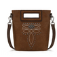 Montana West Cut-Out Embroidered Top Handle Crossbody (Clearance
