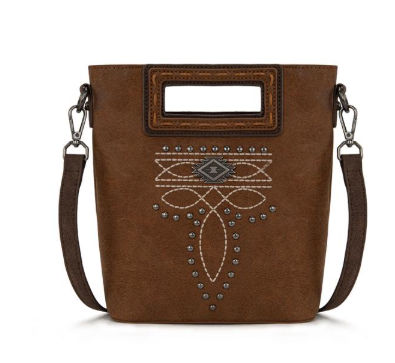 Montana West Cut-Out Embroidered Top Handle Crossbody (Clearance