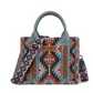 Wrangler Southwestern Pattern Dual Sided Print Mini Tote/Crossbody