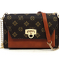 Monogram Zip Around Crossbody Clutch Wallet