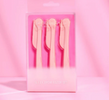 Beauty Creations Pink Sleek &amp; Brow Razor 3pc Set