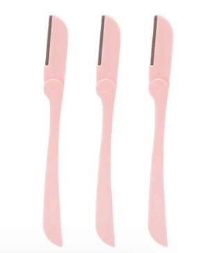 Beauty Creations Pink Sleek &amp; Brow Razor 3pc Set