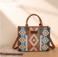 Wrangler Sherpa Aztec Canvas Tote/Crossbody