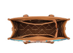 Wrangler Sherpa Aztec Canvas Tote/Crossbody