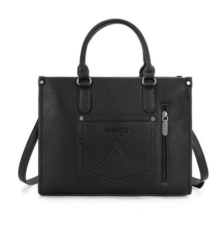 Wrangler Sherpa Aztec Canvas Tote/Crossbody