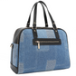 NICOLE LEE BOSQUE DE AMOR DENIM SATCHEL BAG