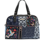 NICOLE LEE BOSQUE DE AMOR DENIM SATCHEL BAG