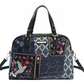 NICOLE LEE BOSQUE DE AMOR DENIM SATCHEL BAG