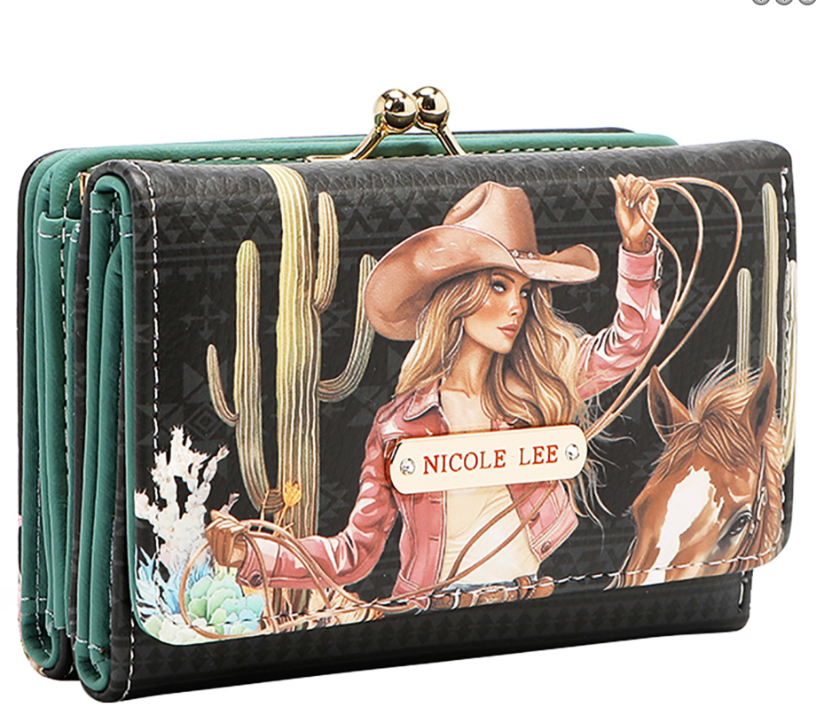 NICOLE LEE SOFIA MONTANA  TRIFOLD WALLET