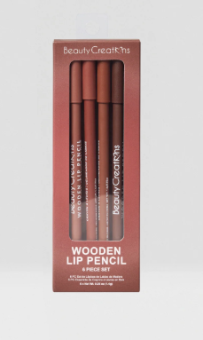 Beauty creation Wooden Lip Pencil 6 Pc Set