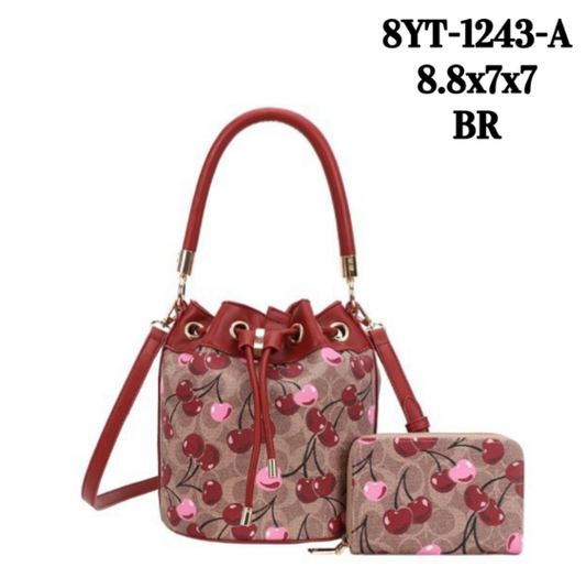 Fashion Cherry bucket bag