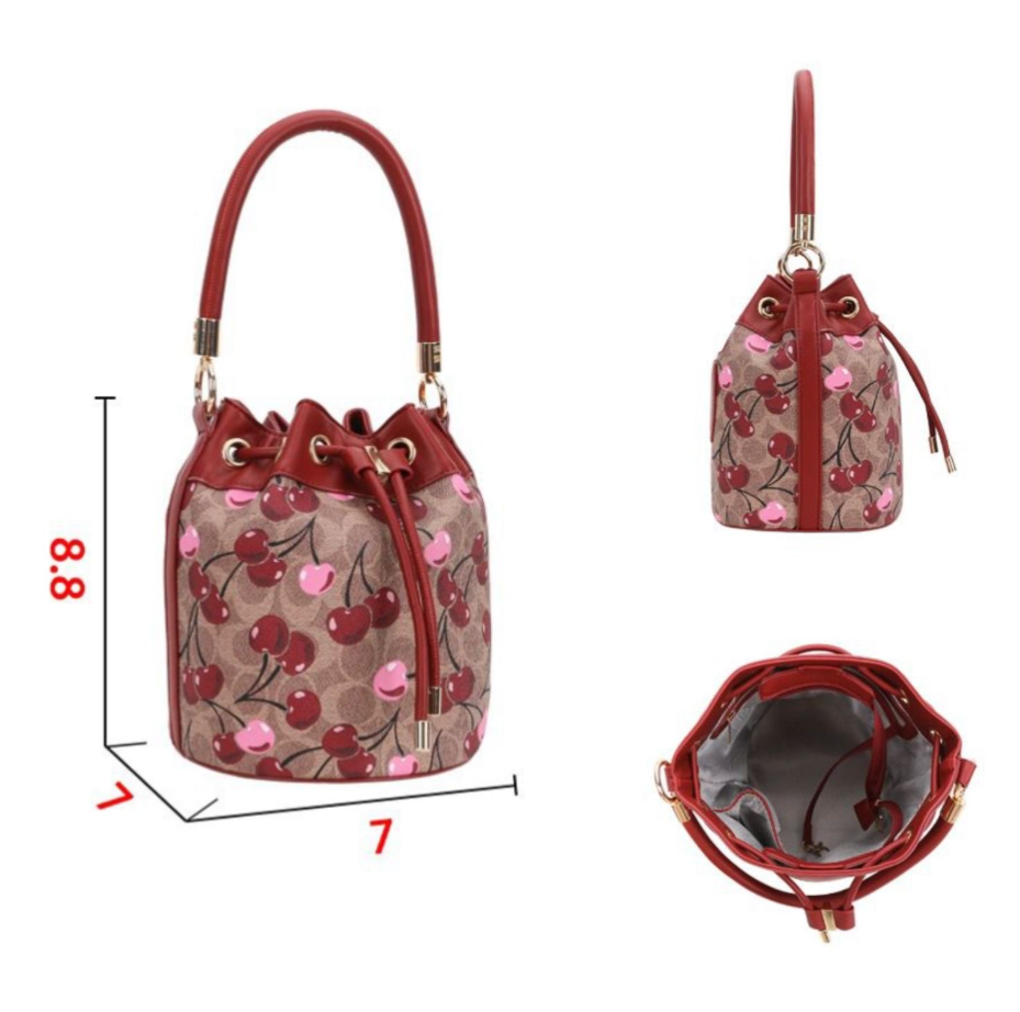 Fashion Cherry bucket bag