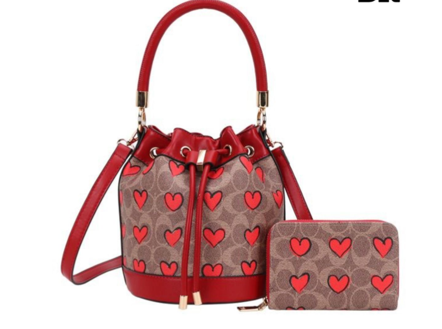 Fashion heart ❤️ bucket bag
