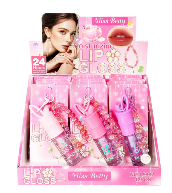 Lip Gloss W/ Keychain Charm