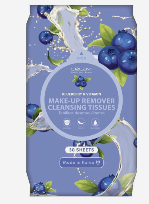 Celavi blueberry &vitamin wipes