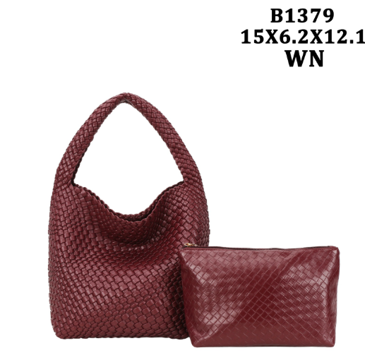 Fashion woven 2pc Bag