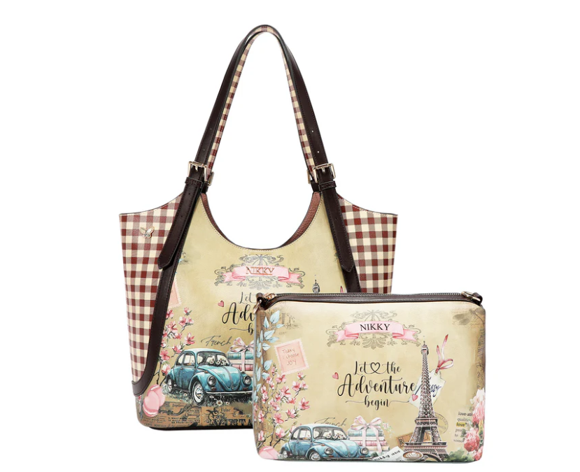 Nicole Lee CHASING DREAMS 2 PC SHOPPER BAG